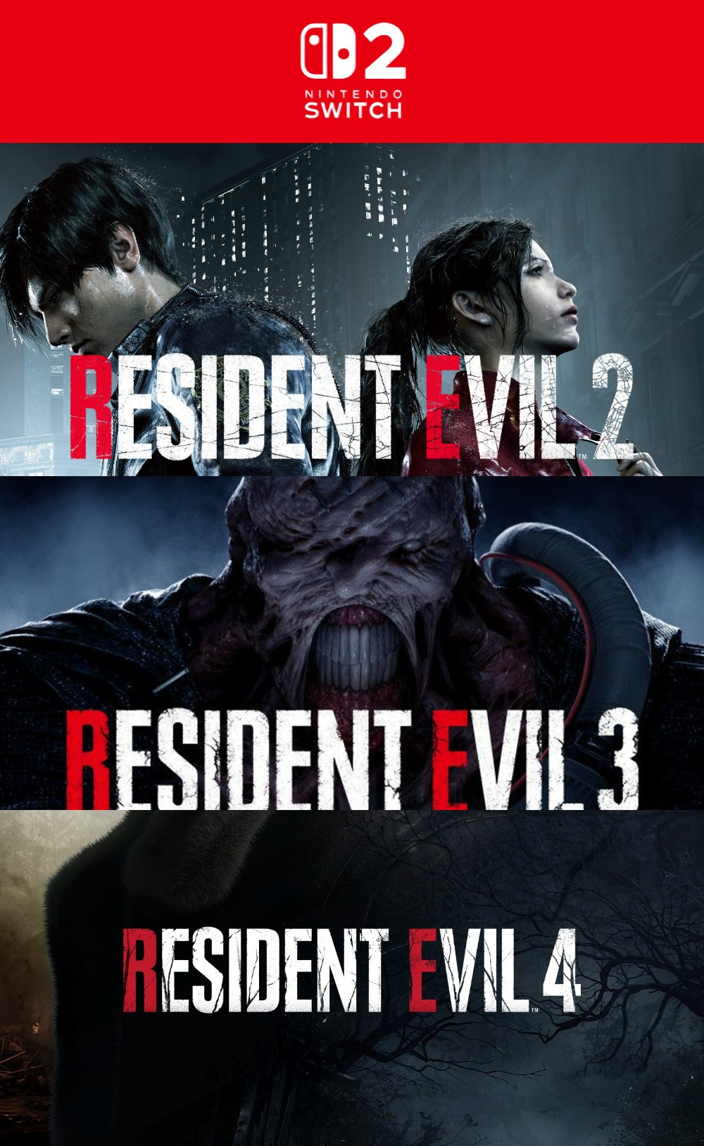 Resident Evil 2, 3 y 4