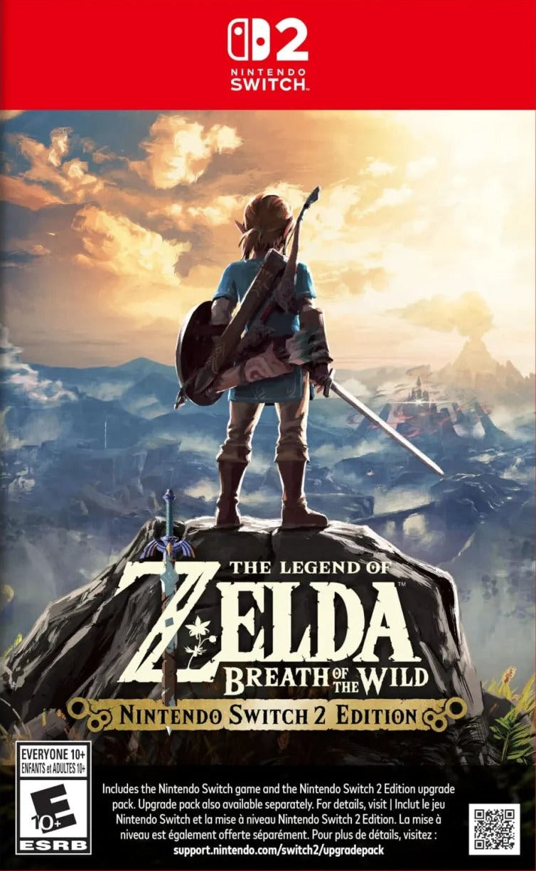 Zelda Breath of the Wild con Expansión + Mejora Switch 2